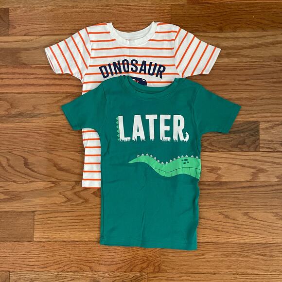 Carter's Dinosaur Themed T-Shirts Kids 8 Play Summer Camp Casual (Lot of 2) - Picture 1 of 7